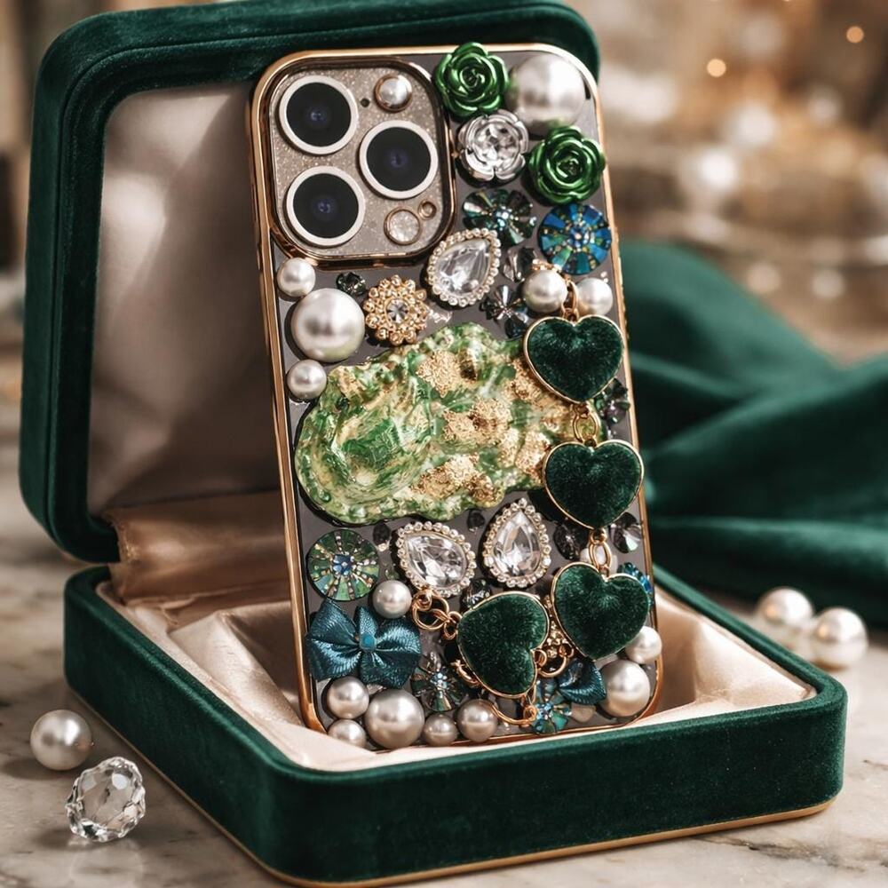Cute Iphone Glitter Bling Bling Phone Cases, 3D, Bejeweled Phone Cases